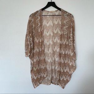 Nordstrom Painted Threads Brown Kimono